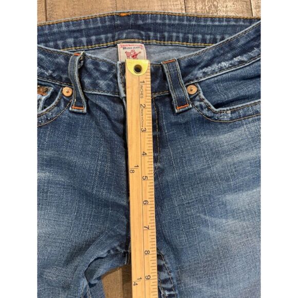 True Religion Becky Jeans Ladies sz. 30 Straight Leg, Medium Wash - Picture 6 of 6